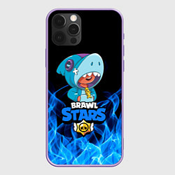 Чехол для iPhone 12 Pro Max BRAWL STARS LEON, цвет: 3D-сиреневый