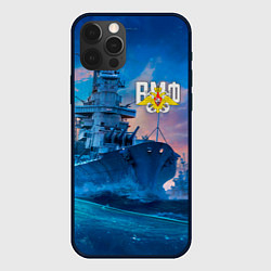 Чехол для iPhone 12 Pro Max ВМФ, цвет: 3D-черный