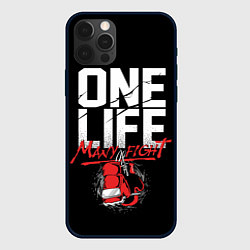 Чехол для iPhone 12 Pro Max One Life Many Fight, цвет: 3D-черный