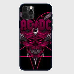 Чехол для iPhone 12 Pro Max ACDC, цвет: 3D-черный