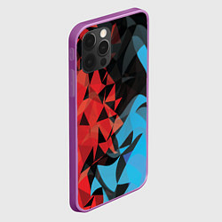 Чехол для iPhone 12 Pro Max Fire and water, цвет: 3D-сиреневый — фото 2