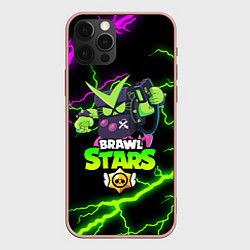 Чехол для iPhone 12 Pro Max BRAWL STARS VIRUS 8-BIT, цвет: 3D-светло-розовый