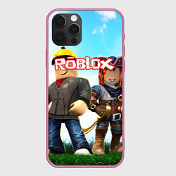 Чехол для iPhone 12 Pro Max ROBLOX, цвет: 3D-малиновый