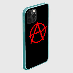 Чехол для iPhone 12 Pro Max Анархия, цвет: 3D-мятный — фото 2