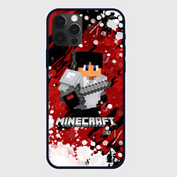 Чехол для iPhone 12 Pro Max Minecraft Майнкрафт, цвет: 3D-черный