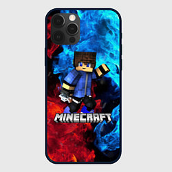 Чехол для iPhone 12 Pro Max Minecraft Майнкрафт, цвет: 3D-черный