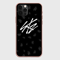 Чехол для iPhone 12 Pro Max Stray Kids, цвет: 3D-светло-розовый