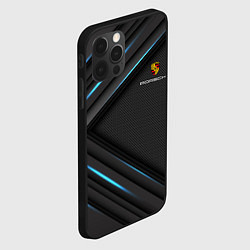 Чехол для iPhone 12 Pro Max PORSCHE, цвет: 3D-черный — фото 2