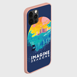 Чехол для iPhone 12 Pro Max Imagine Dragons, цвет: 3D-светло-розовый — фото 2