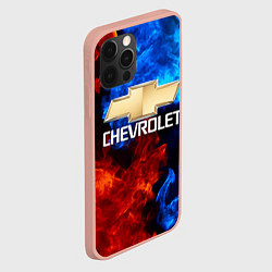 Чехол для iPhone 12 Pro Max CHEVROLET, цвет: 3D-светло-розовый — фото 2