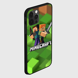 Чехол для iPhone 12 Pro Max MINECRAFT, цвет: 3D-черный — фото 2