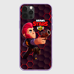 Чехол для iPhone 12 Pro Max Brawl Stars Colt Кольт, цвет: 3D-сиреневый