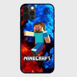 Чехол для iPhone 12 Pro Max MINECRAFT, цвет: 3D-черный