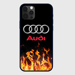 Чехол для iPhone 12 Pro Max AUDI, цвет: 3D-черный