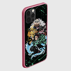 Чехол для iPhone 12 Pro Max KIMETSU NO YAIBA, цвет: 3D-малиновый — фото 2