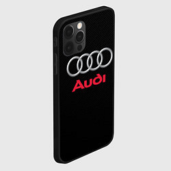 Чехол для iPhone 12 Pro Max AUDI, цвет: 3D-черный — фото 2