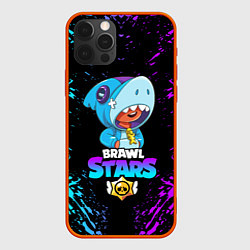 Чехол для iPhone 12 Pro Max BRAWL STARS LEON SHARK, цвет: 3D-красный