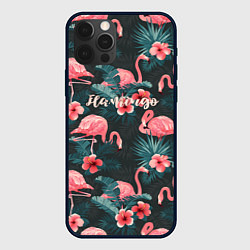 Чехол для iPhone 12 Pro Max Flamingo, цвет: 3D-черный