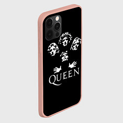 Чехол для iPhone 12 Pro Max QUEEN НА СПИНЕ, цвет: 3D-светло-розовый — фото 2