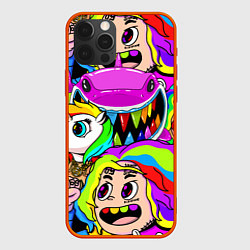 Чехол для iPhone 12 Pro Max 6IX9INE, цвет: 3D-красный