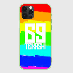 Чехол для iPhone 12 Pro Max Такеши, цвет: 3D-салатовый