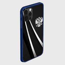 Чехол для iPhone 12 Pro Max Россия, цвет: 3D-тёмно-синий — фото 2