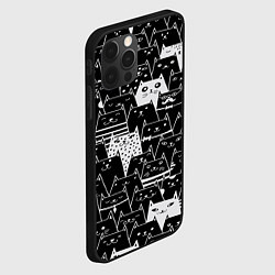 Чехол для iPhone 12 Pro Max КОТЫ BLACK, цвет: 3D-черный — фото 2