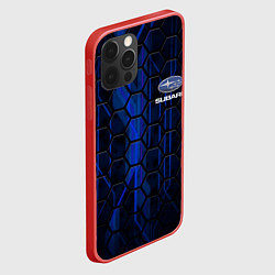 Чехол для iPhone 12 Pro Max SUBARU, цвет: 3D-красный — фото 2