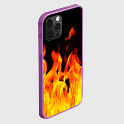 Чехол для iPhone 12 Pro Max ОГНЕННЫЙ, цвет: 3D-сиреневый — фото 2