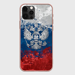 Чехол для iPhone 12 Pro Max Россия, цвет: 3D-светло-розовый