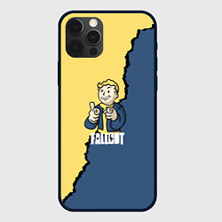 Чехол для iPhone 12 Pro Max Fallout logo boy, цвет: 3D-черный