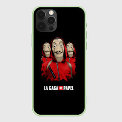 Чехол для iPhone 12 Pro Max БУМАЖНЫЙ ДОМ, цвет: 3D-салатовый