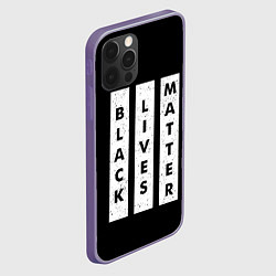 Чехол для iPhone 12 Pro Max Black lives matter Z, цвет: 3D-серый — фото 2