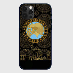 Чехол для iPhone 12 Pro Max Таджикистан, цвет: 3D-черный