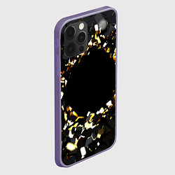 Чехол для iPhone 12 Pro Max Брызги стекла, цвет: 3D-серый — фото 2