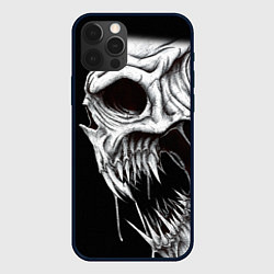 Чехол для iPhone 12 Pro Max Череп Z, цвет: 3D-черный