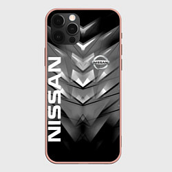 Чехол для iPhone 12 Pro Max NISSAN, цвет: 3D-светло-розовый