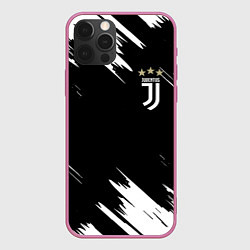 Чехол для iPhone 12 Pro Max JUVENTUS, цвет: 3D-малиновый