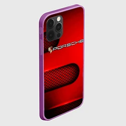 Чехол для iPhone 12 Pro Max PORSCHE, цвет: 3D-сиреневый — фото 2