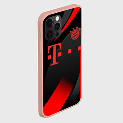 Чехол для iPhone 12 Pro Max FC Bayern Munchen, цвет: 3D-светло-розовый — фото 2