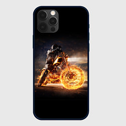 Чехол для iPhone 12 Pro Max Fire racer, цвет: 3D-черный