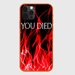 Чехол для iPhone 12 Pro Max YOU DIED, цвет: 3D-красный