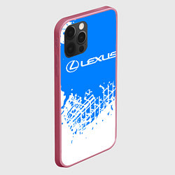 Чехол для iPhone 12 Pro Max LEXUS ЛЕКСУС, цвет: 3D-малиновый — фото 2