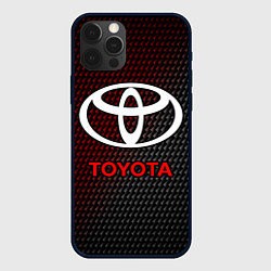 Чехол для iPhone 12 Pro Max TOYOTA ТОЙОТА, цвет: 3D-черный