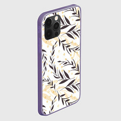 Чехол для iPhone 12 Pro Max Колосья, цвет: 3D-серый — фото 2