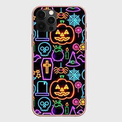 Чехол для iPhone 12 Pro Max Halloween, цвет: 3D-светло-розовый