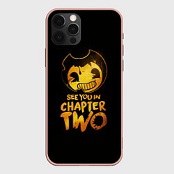 Чехол для iPhone 12 Pro Max Bendy And The Ink Machine, цвет: 3D-светло-розовый