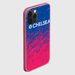 Чехол для iPhone 12 Pro Max Chelsea Челси, цвет: 3D-малиновый — фото 2