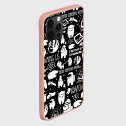 Чехол для iPhone 12 Pro Max AMONG US, цвет: 3D-светло-розовый — фото 2