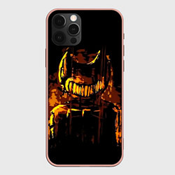 Чехол для iPhone 12 Pro Max Bendy And The Ink Machine, цвет: 3D-светло-розовый